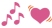 3 musical notes & a throbbing heart